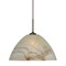 Besa Lighting Tessa Cord Pendant, Mocha, Bronze Finish, 1x9W LED 1JT-420183-LED-BR - alternate 1